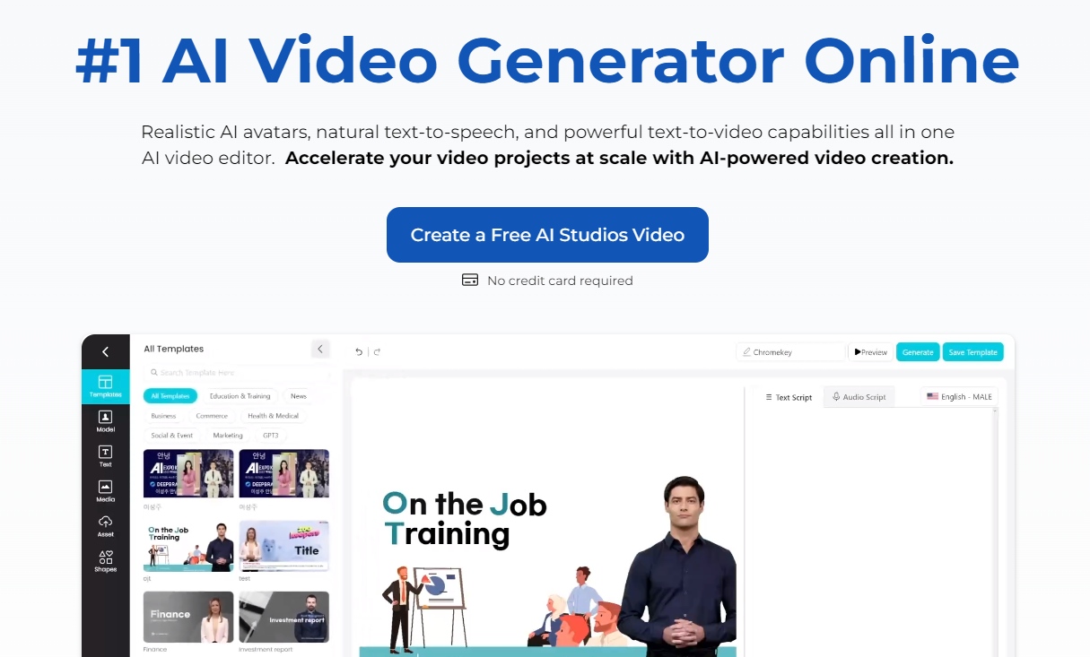 DeepBrain - best AI video generators